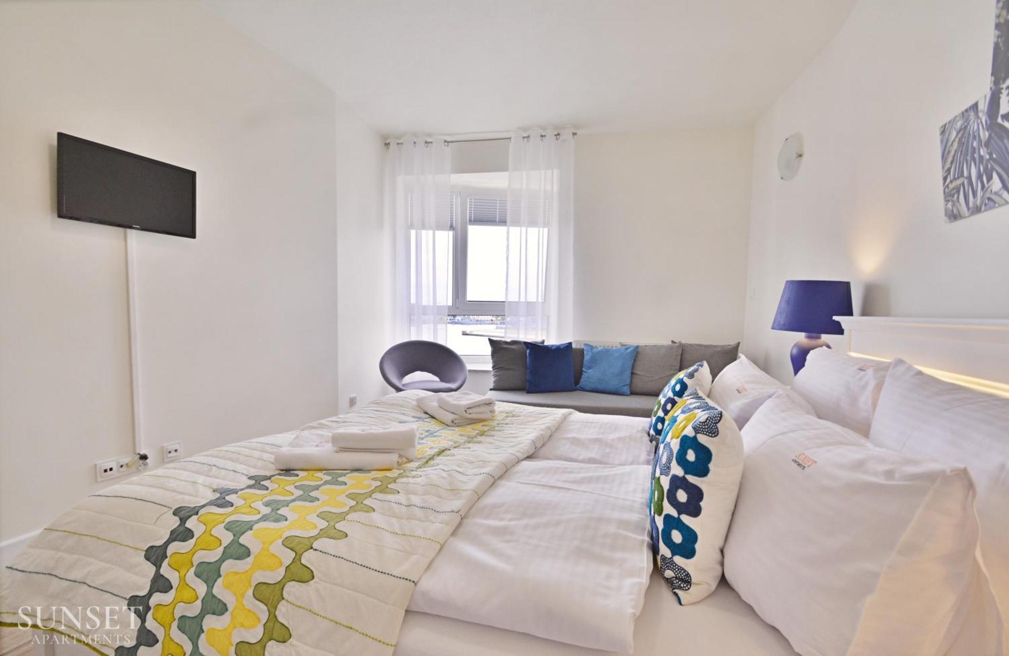 Sunset Apartments - Villa Concha - Parking - Widok Na Port! 슈비노우이스쳬 외부 사진
