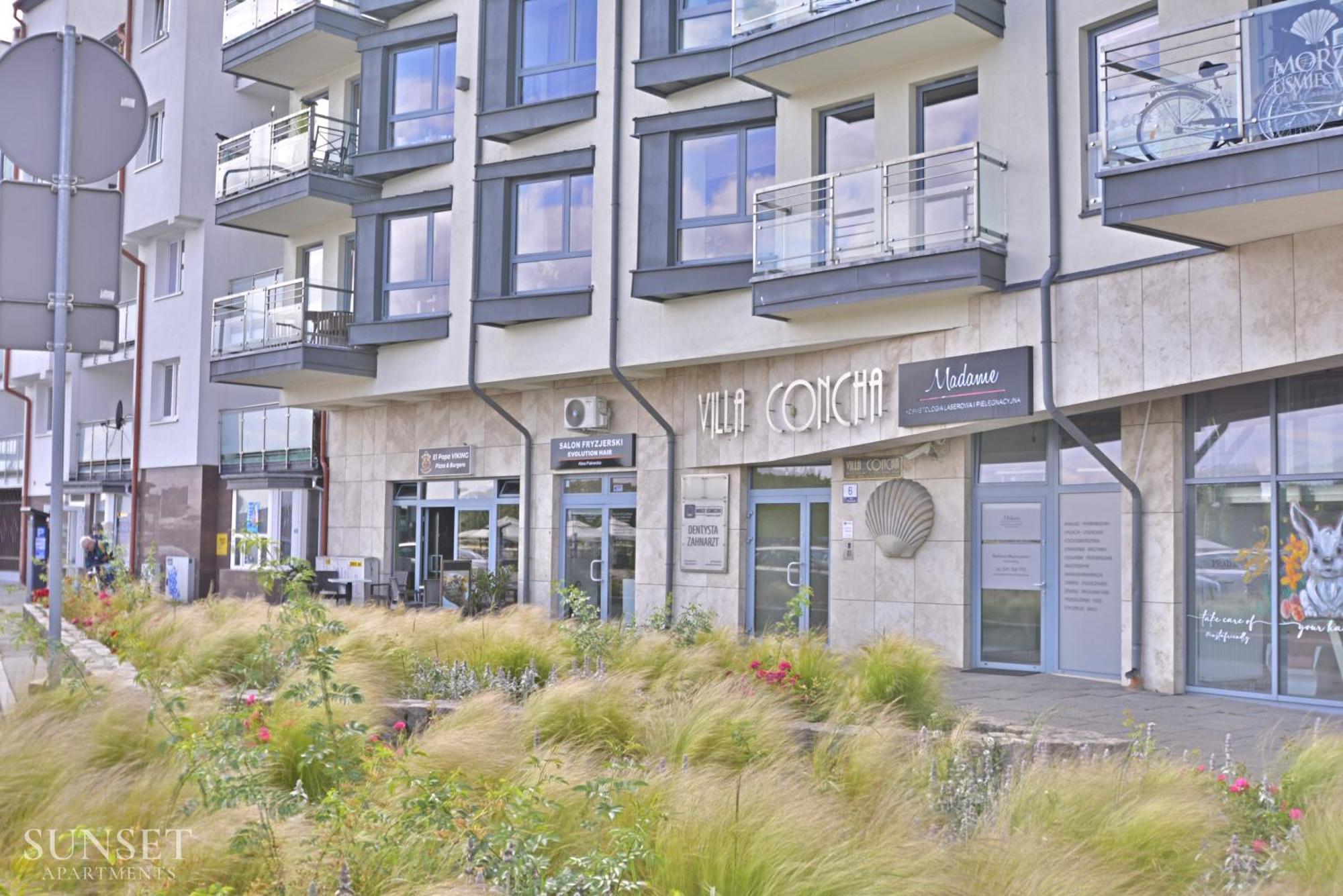 Sunset Apartments - Villa Concha - Parking - Widok Na Port! 슈비노우이스쳬 외부 사진